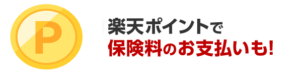 楽天ポイントが使える